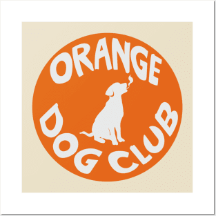 Orange Dog Club Logo 2 Posters and Art